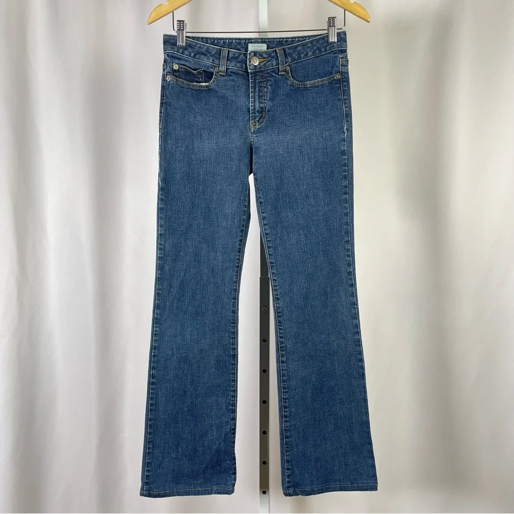 Halogen Women's Size 4 Flare Leg Blue Jeans Retro Medium Wash